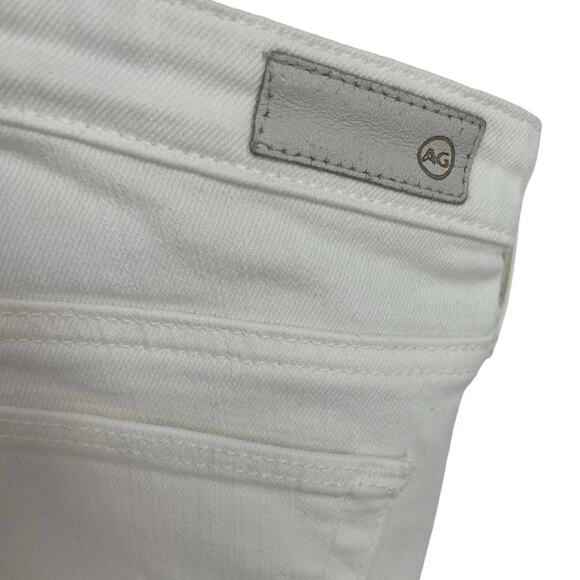 AG Adriano Goldschmied The Stilt Cigarette Leg White Jeans Women's Size 27R - Picture 3 of 6